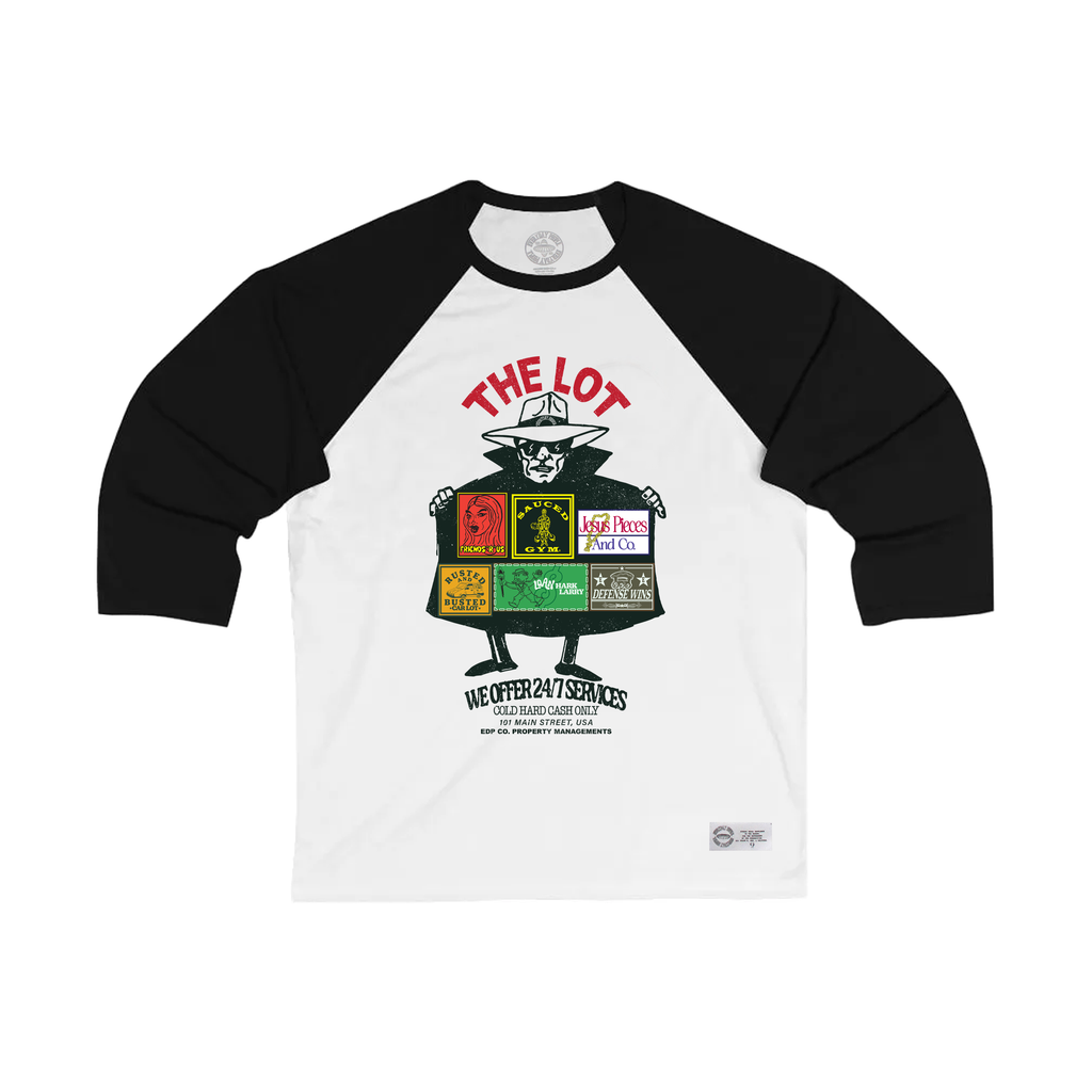 The Lot - 3/4 Box Tee - Black
