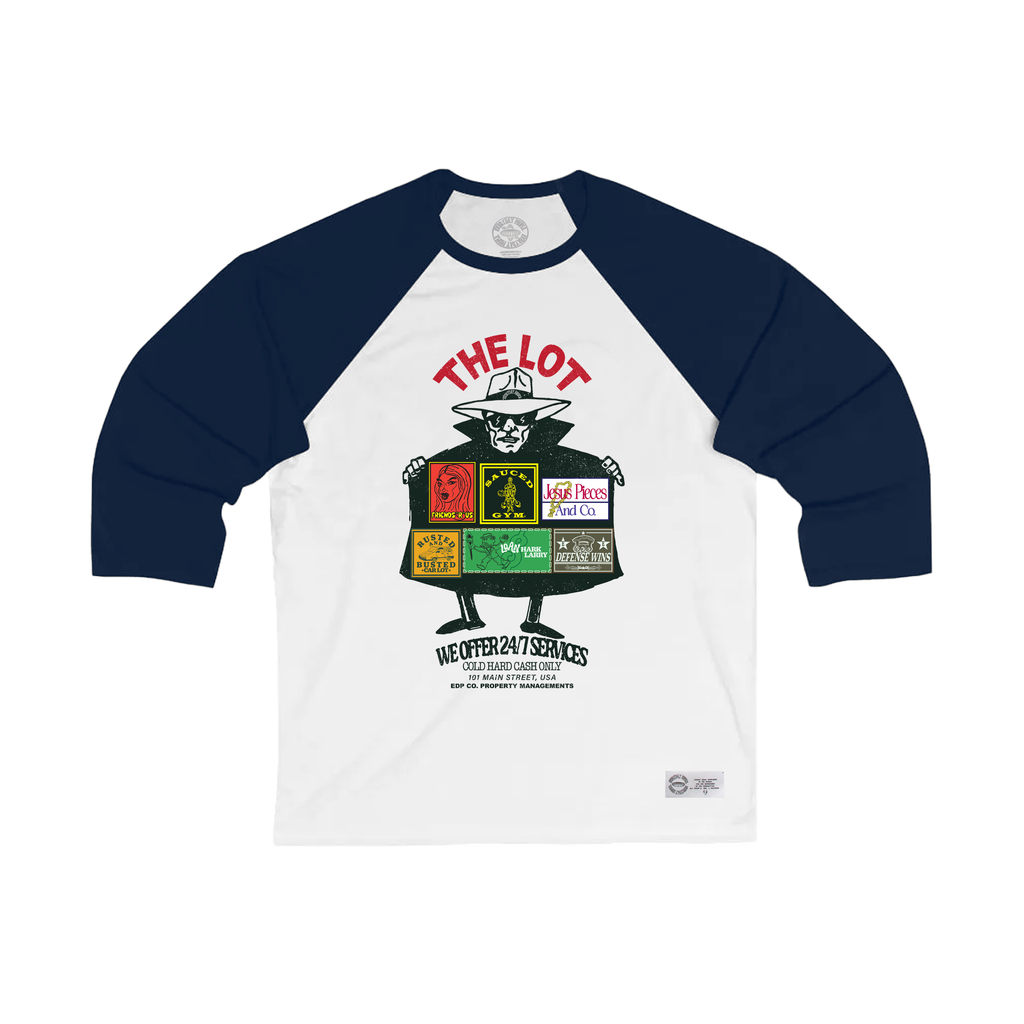 The Lot - 3/4 Box Tee - Navy